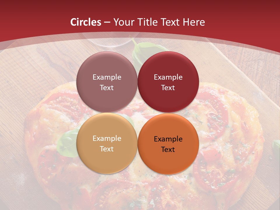 A Heart Shaped Pizza On A Cutting Board With Two Glasses Of Wine PowerPoint Template