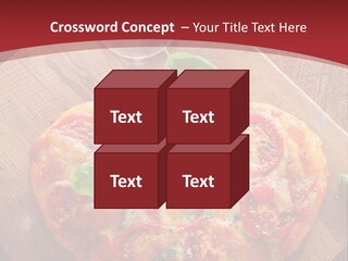 A Heart Shaped Pizza On A Cutting Board With Two Glasses Of Wine PowerPoint Template