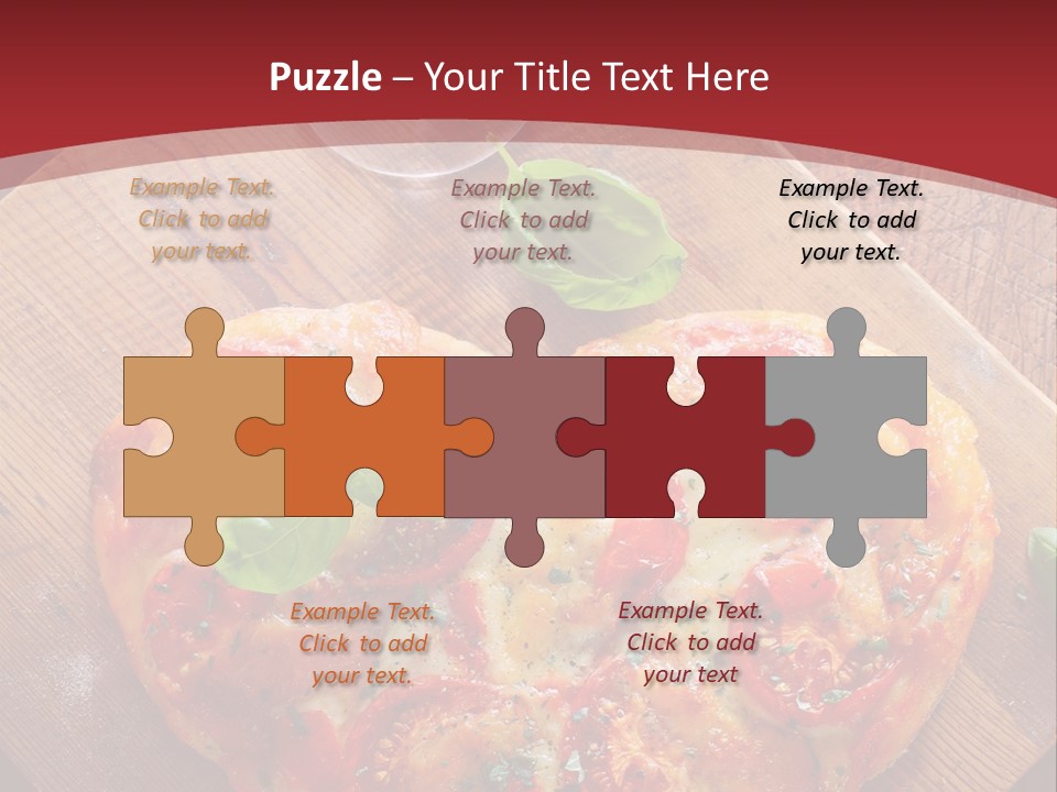 A Heart Shaped Pizza On A Cutting Board With Two Glasses Of Wine PowerPoint Template