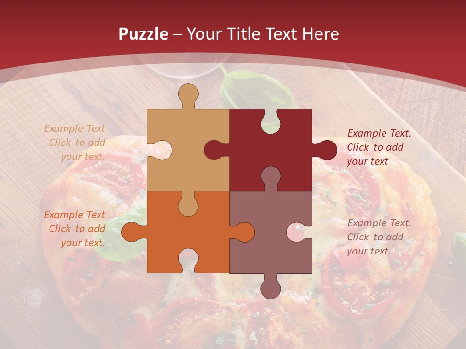 A Heart Shaped Pizza On A Cutting Board With Two Glasses Of Wine PowerPoint Template