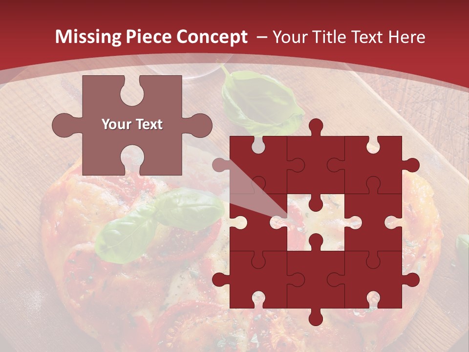 A Heart Shaped Pizza On A Cutting Board With Two Glasses Of Wine PowerPoint Template