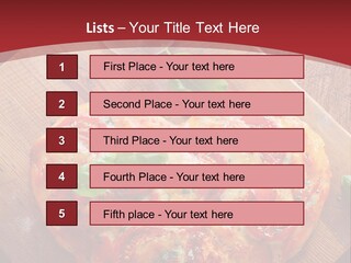 A Heart Shaped Pizza On A Cutting Board With Two Glasses Of Wine PowerPoint Template