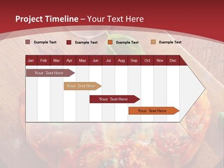 A Heart Shaped Pizza On A Cutting Board With Two Glasses Of Wine PowerPoint Template