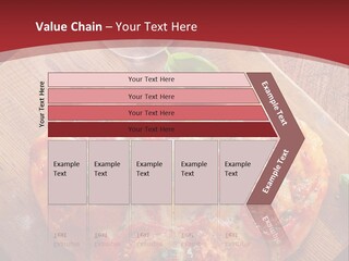 A Heart Shaped Pizza On A Cutting Board With Two Glasses Of Wine PowerPoint Template