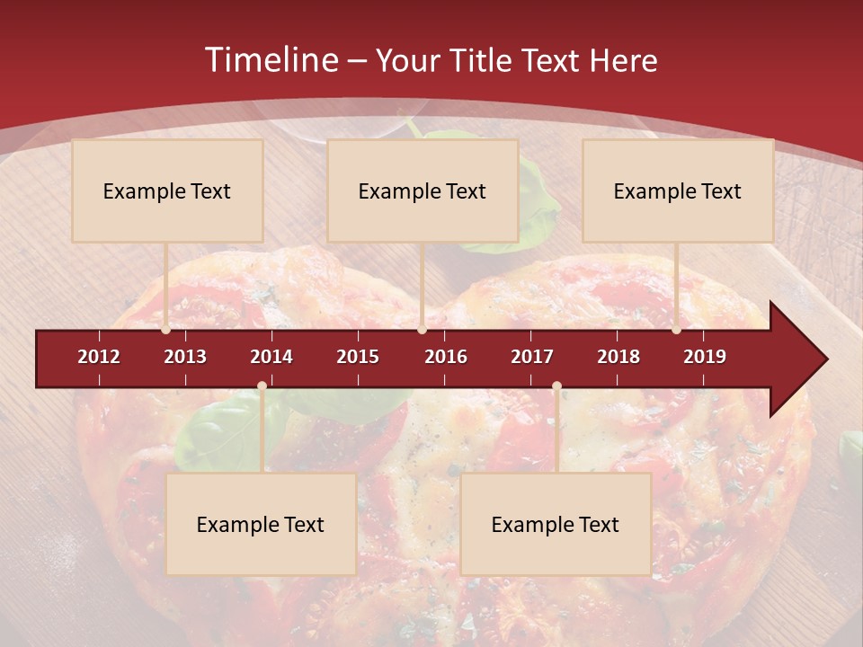 A Heart Shaped Pizza On A Cutting Board With Two Glasses Of Wine PowerPoint Template