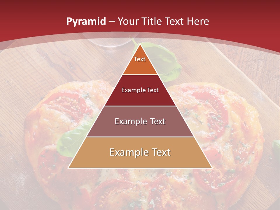 A Heart Shaped Pizza On A Cutting Board With Two Glasses Of Wine PowerPoint Template