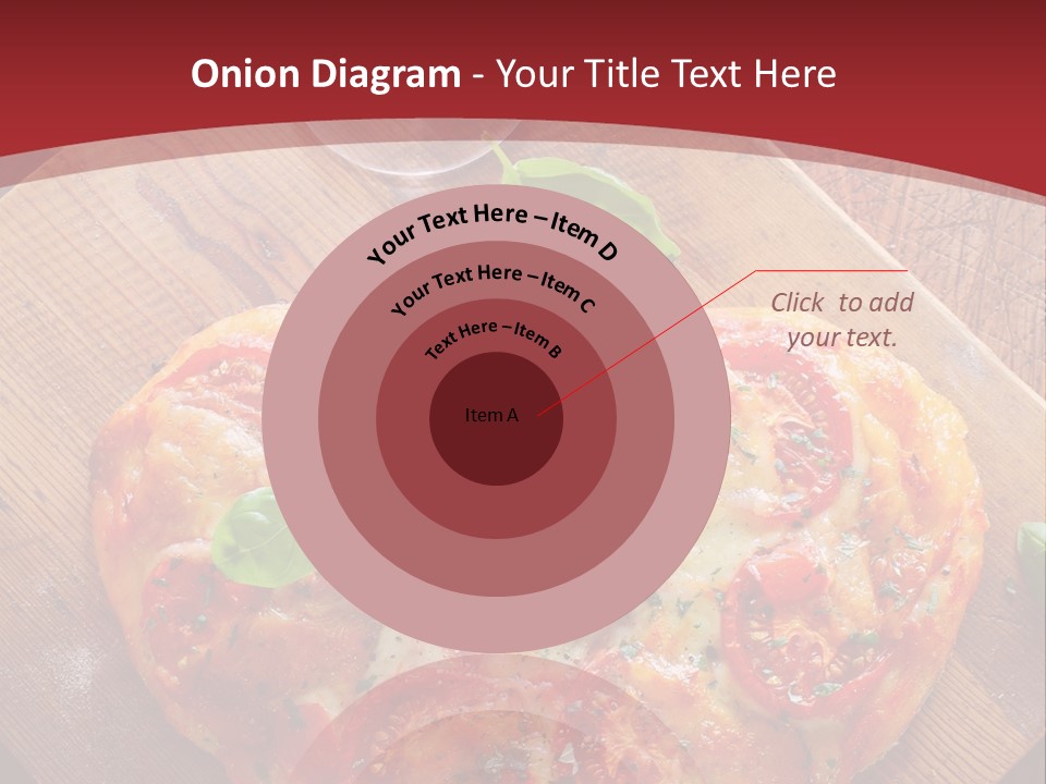 A Heart Shaped Pizza On A Cutting Board With Two Glasses Of Wine PowerPoint Template