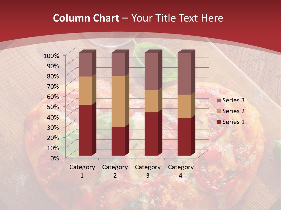 A Heart Shaped Pizza On A Cutting Board With Two Glasses Of Wine PowerPoint Template