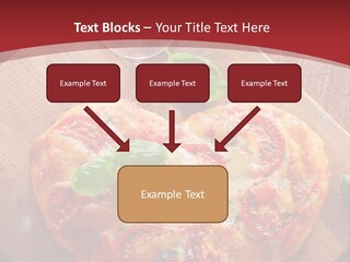 A Heart Shaped Pizza On A Cutting Board With Two Glasses Of Wine PowerPoint Template