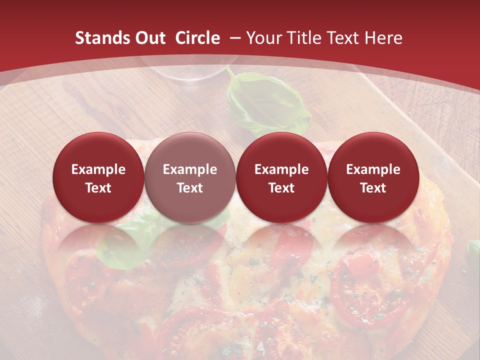 A Heart Shaped Pizza On A Cutting Board With Two Glasses Of Wine PowerPoint Template