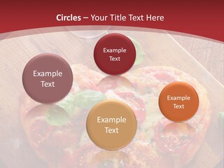 A Heart Shaped Pizza On A Cutting Board With Two Glasses Of Wine PowerPoint Template