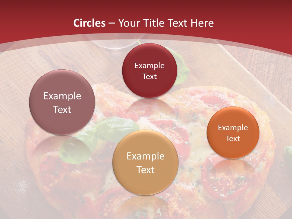 A Heart Shaped Pizza On A Cutting Board With Two Glasses Of Wine PowerPoint Template