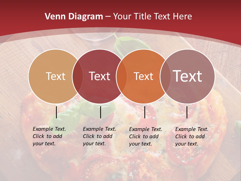 A Heart Shaped Pizza On A Cutting Board With Two Glasses Of Wine PowerPoint Template