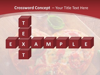 A Heart Shaped Pizza On A Cutting Board With Two Glasses Of Wine PowerPoint Template
