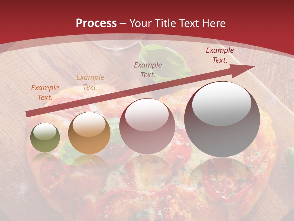 A Heart Shaped Pizza On A Cutting Board With Two Glasses Of Wine PowerPoint Template