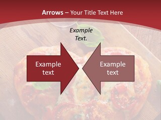 A Heart Shaped Pizza On A Cutting Board With Two Glasses Of Wine PowerPoint Template