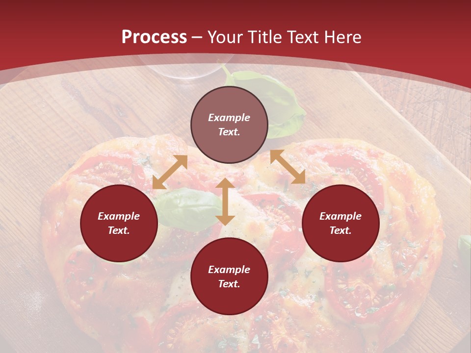 A Heart Shaped Pizza On A Cutting Board With Two Glasses Of Wine PowerPoint Template