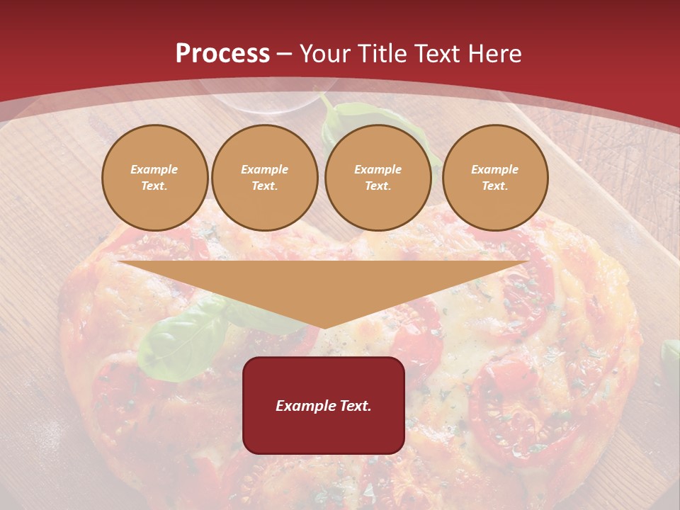 A Heart Shaped Pizza On A Cutting Board With Two Glasses Of Wine PowerPoint Template
