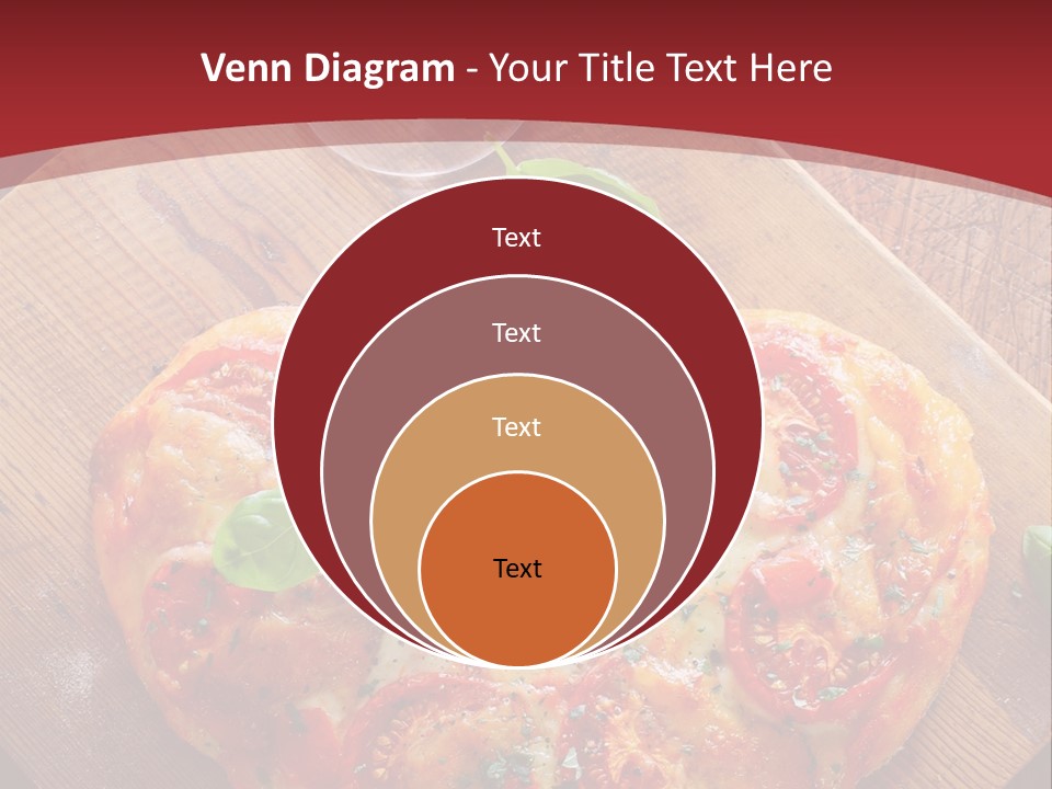 A Heart Shaped Pizza On A Cutting Board With Two Glasses Of Wine PowerPoint Template
