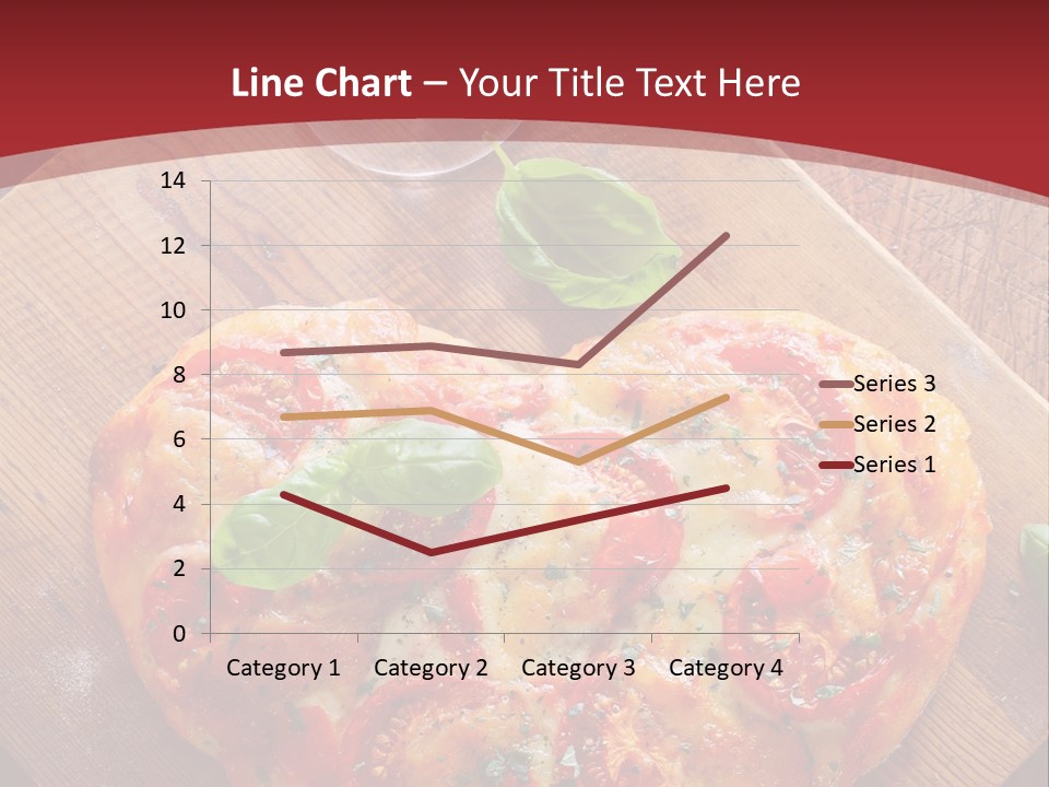A Heart Shaped Pizza On A Cutting Board With Two Glasses Of Wine PowerPoint Template
