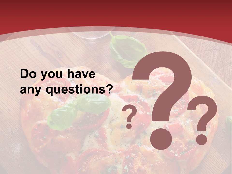 A Heart Shaped Pizza On A Cutting Board With Two Glasses Of Wine PowerPoint Template