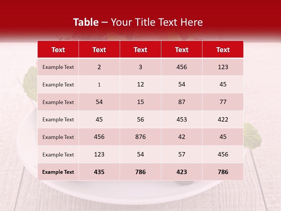 A Bowl Of Fruit With A Spoon On A Plate PowerPoint Template