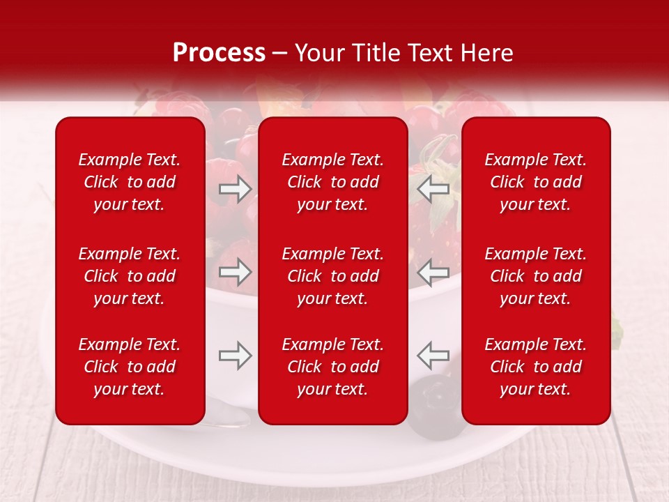 A Bowl Of Fruit With A Spoon On A Plate PowerPoint Template