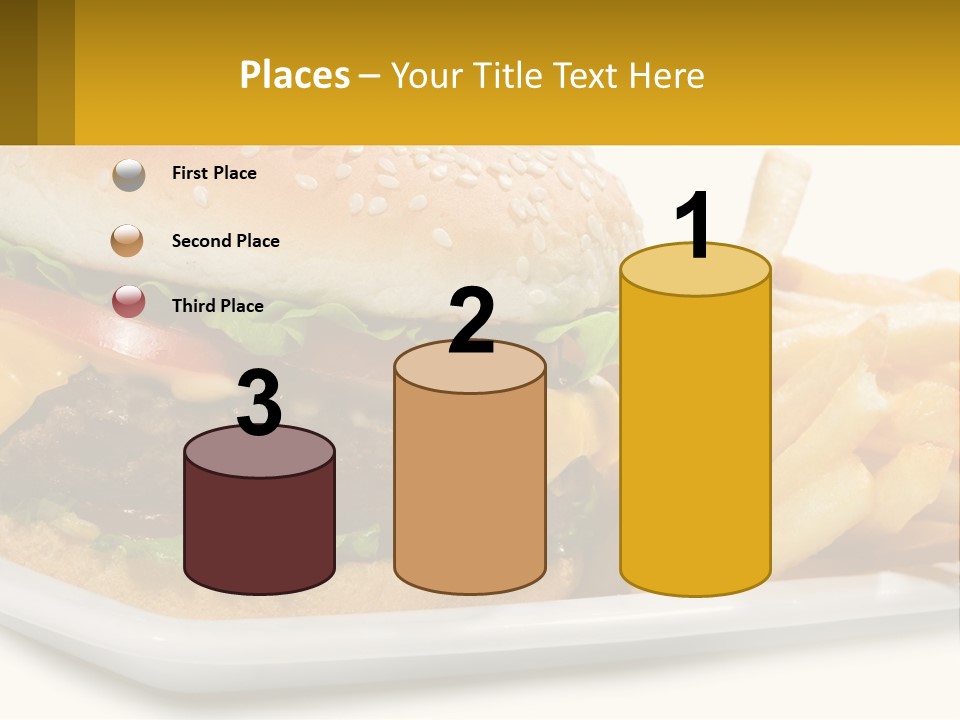Burger And French Fries PowerPoint Template
