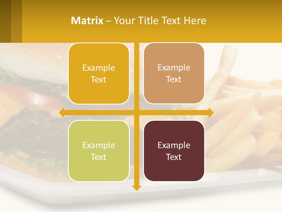 Burger And French Fries PowerPoint Template