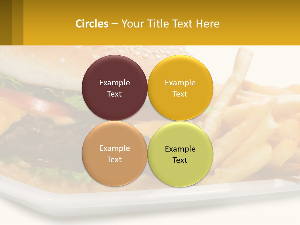 Burger And French Fries PowerPoint Template