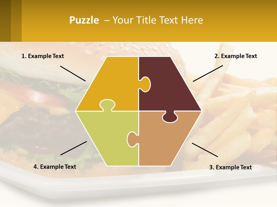 Burger And French Fries PowerPoint Template