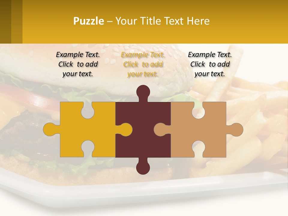 Burger And French Fries PowerPoint Template