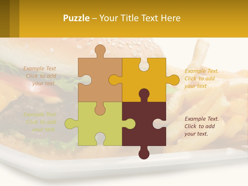 Burger And French Fries PowerPoint Template