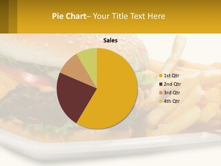 Burger And French Fries PowerPoint Template