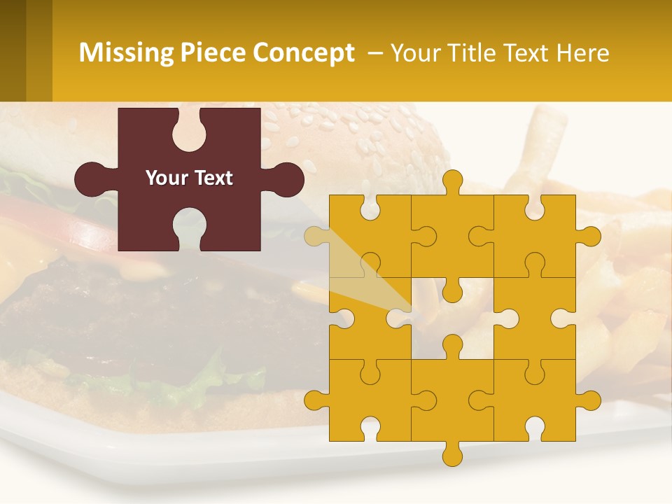 Burger And French Fries PowerPoint Template