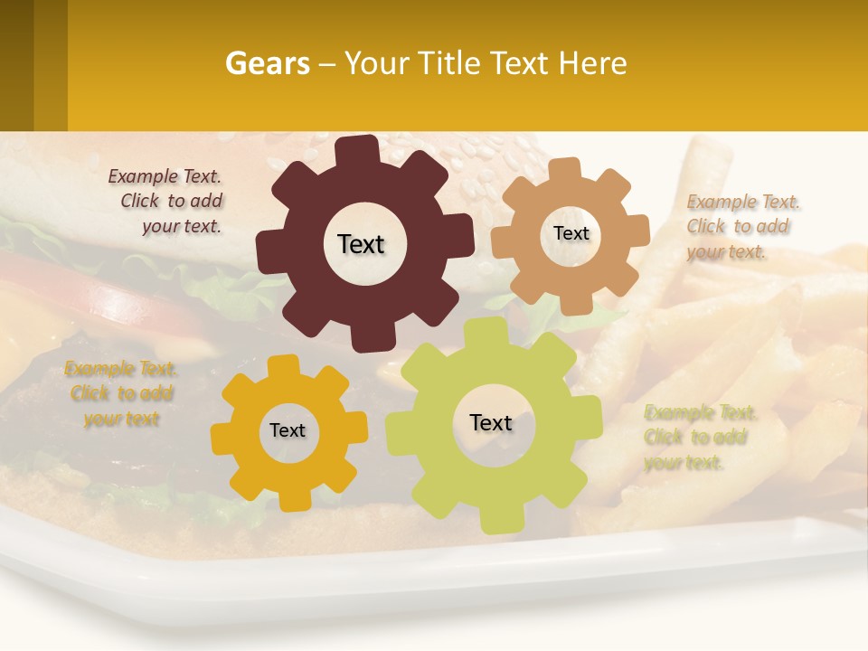 Burger And French Fries PowerPoint Template