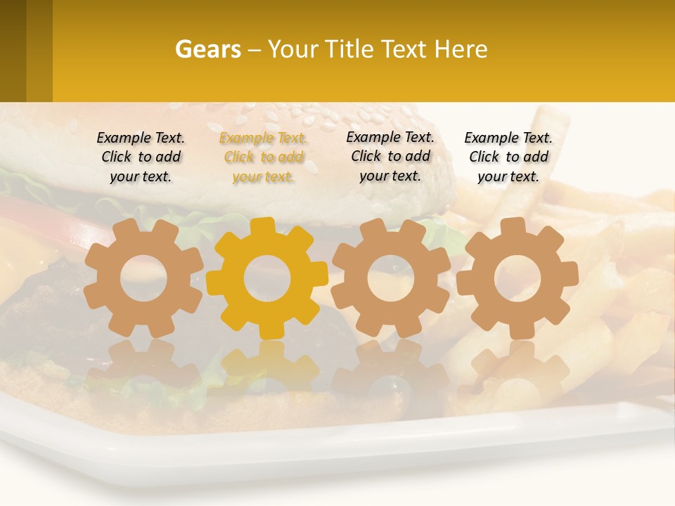 Burger And French Fries PowerPoint Template