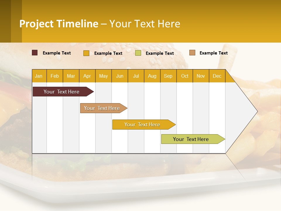 Burger And French Fries PowerPoint Template
