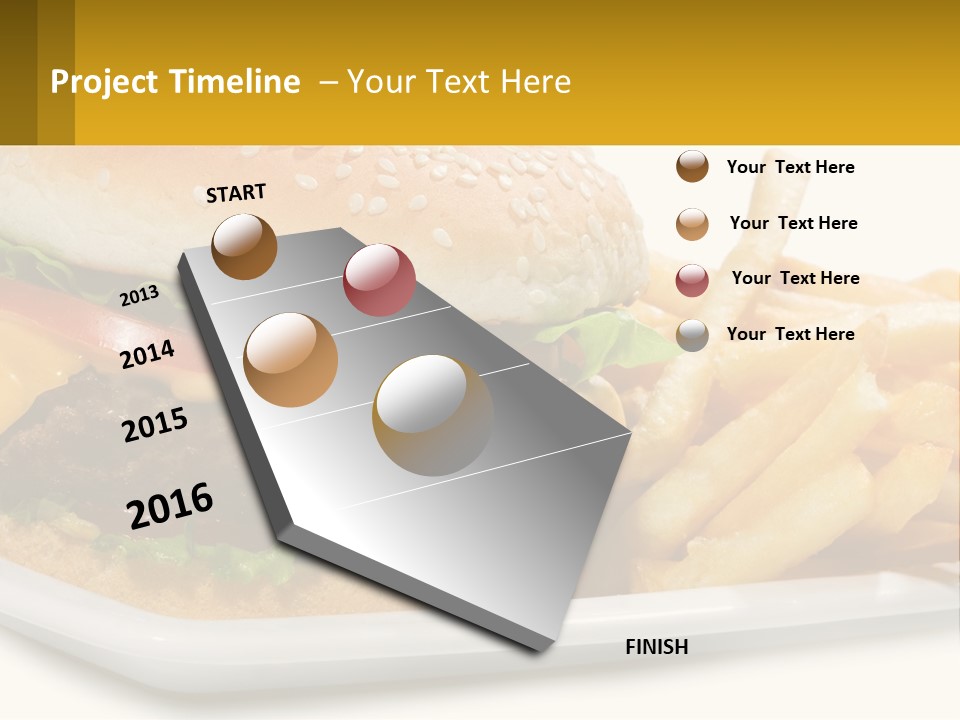 Burger And French Fries PowerPoint Template