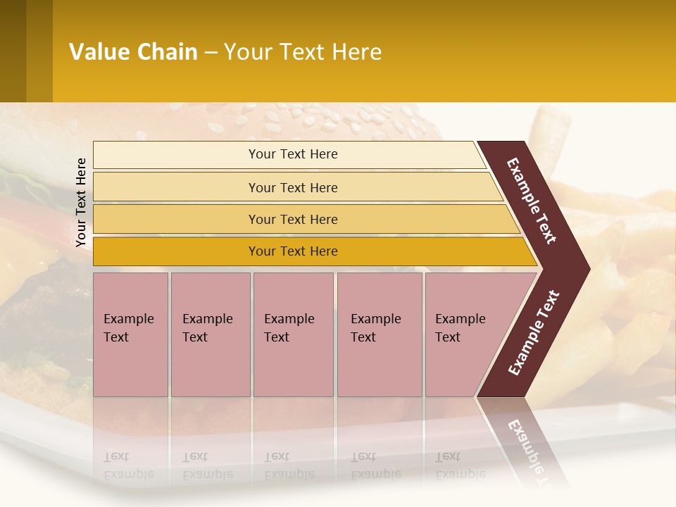 Burger And French Fries PowerPoint Template