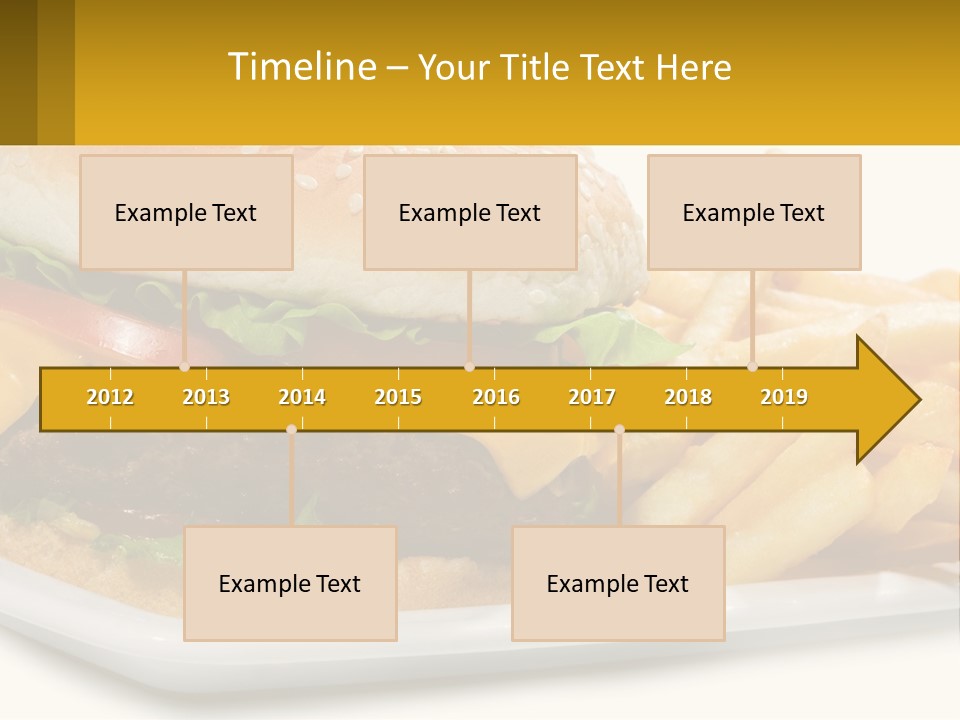 Burger And French Fries PowerPoint Template