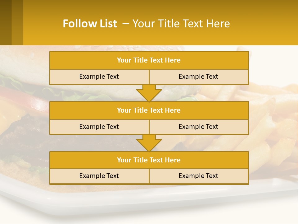 Burger And French Fries PowerPoint Template