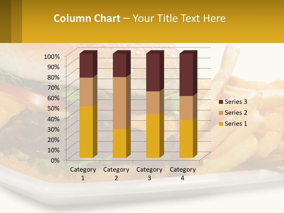 Burger And French Fries PowerPoint Template