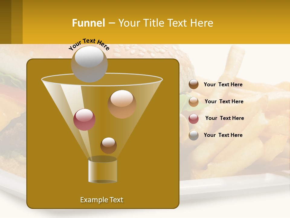 Burger And French Fries PowerPoint Template