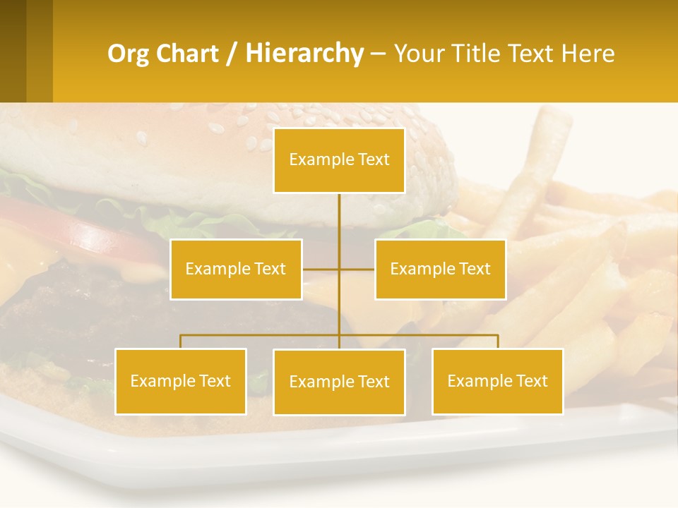 Burger And French Fries PowerPoint Template