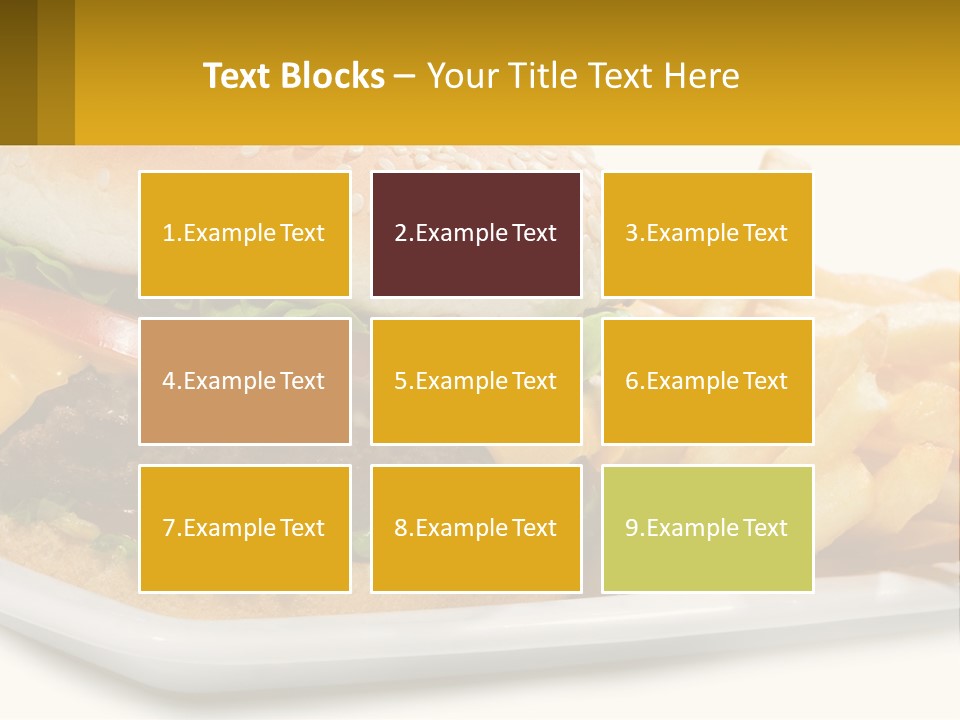 Burger And French Fries PowerPoint Template