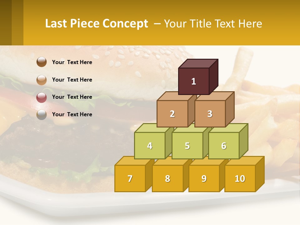 Burger And French Fries PowerPoint Template