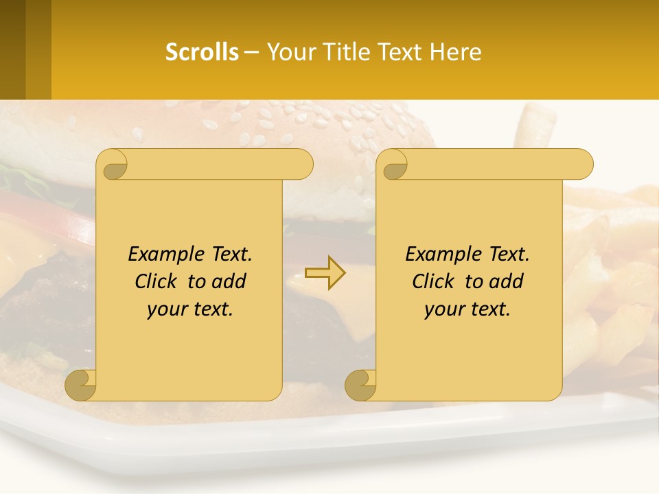 Burger And French Fries PowerPoint Template