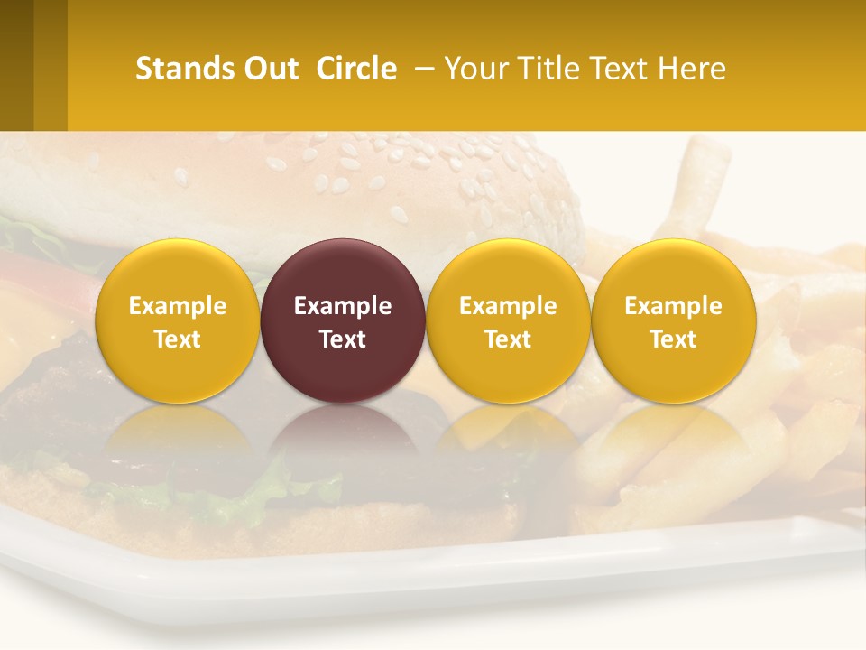 Burger And French Fries PowerPoint Template