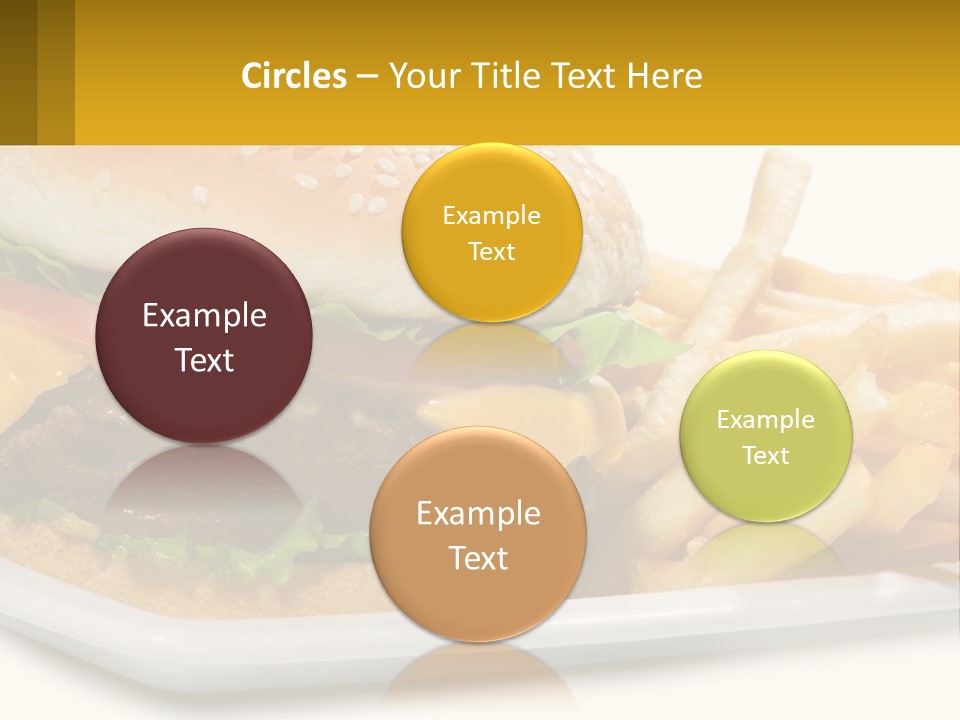 Burger And French Fries PowerPoint Template